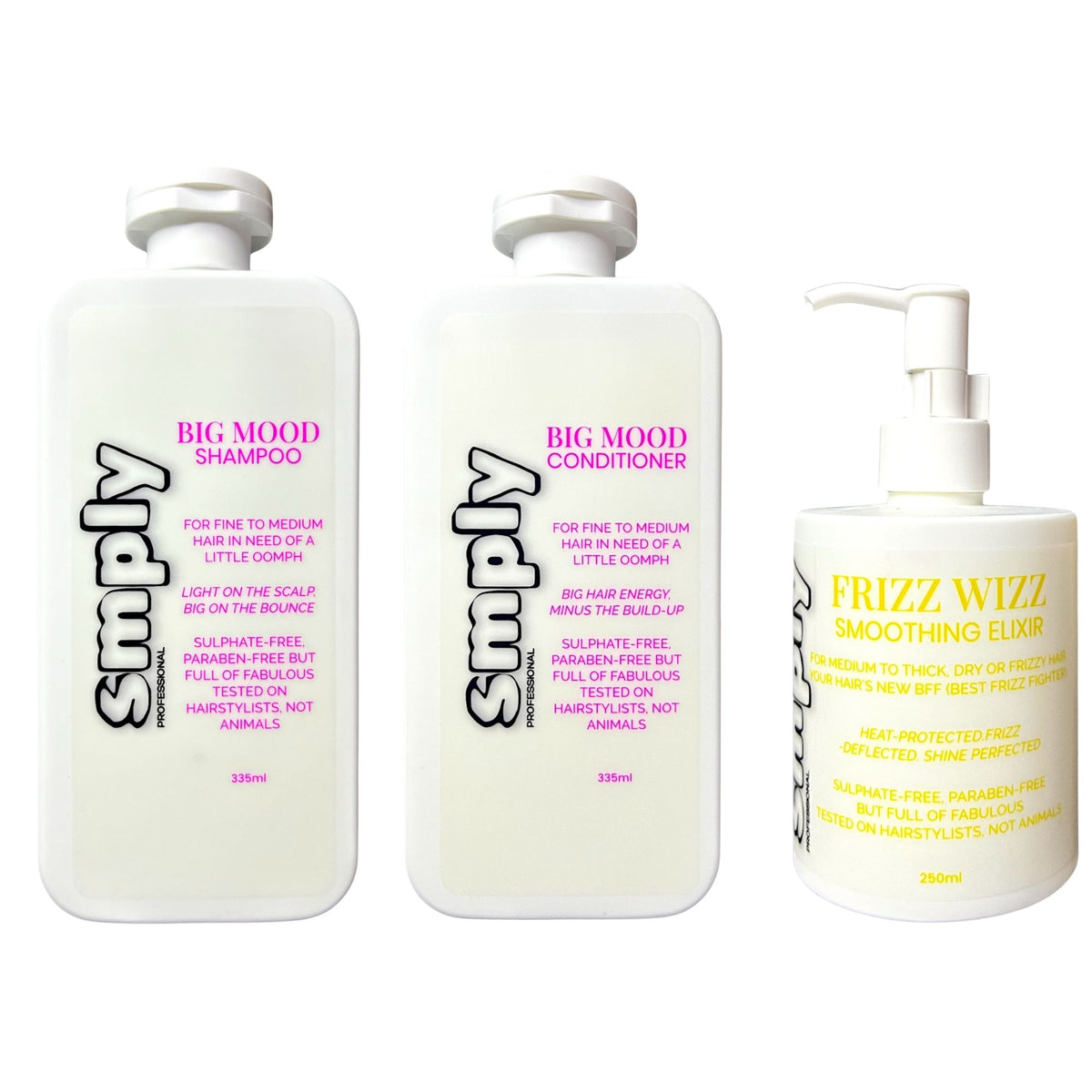 Smply Big Mood Volume & Shine Trio – Sulphate-Free Lightweight Care