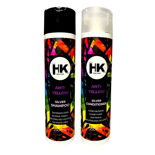 HK Anti-Yellow Duo 250ml - Silver Shampoo & Conditioner for Cool, Icy Tones