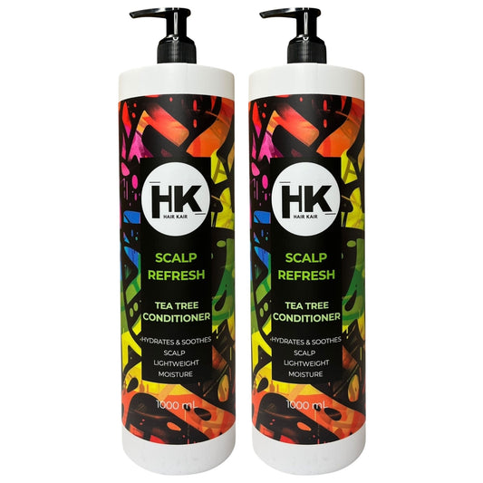 HK Scalp Refresh Tea Tree Conditioner 2 x 1L Soothes Itchy Scalp & Hydrates