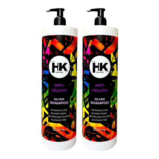 HK Sulphate Free Anti-Yellow Silver Shampoo 1000ml Duo