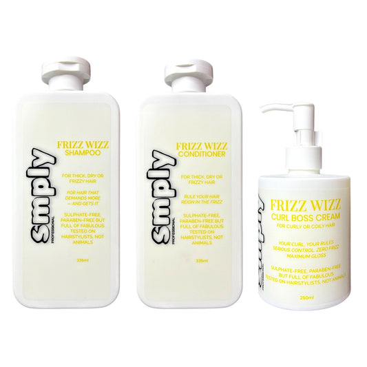 Smply Frizz Wizz Smooth & Curl Trio – Sulphate-Free Hydration & Control
