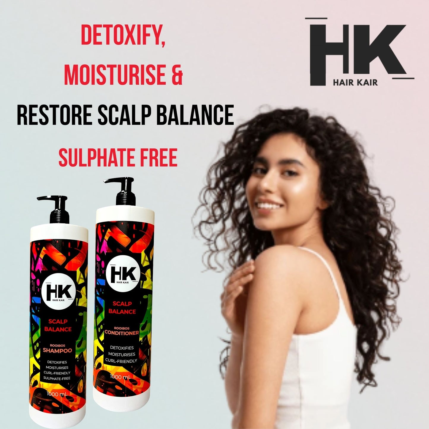 HK Rooibos Shampoo & Conditioner 1l Combo - Scalp Balance & Moisture