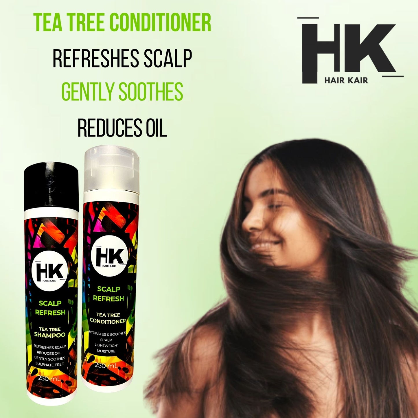 HK Scalp Refresh Tea Tree Shampoo & Conditioner 250ml Duo