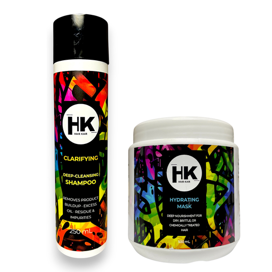 HK Ultimate Hair Reset & Repair Duo | Clarifying Shampoo 250ml & Hydrating Mask 500ml