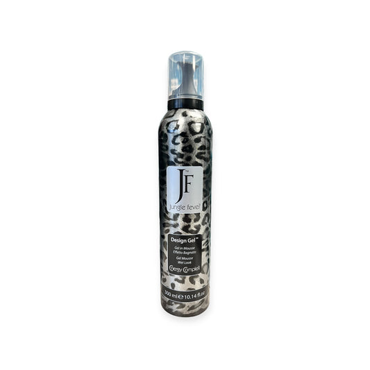 Jungle Fever Design Gel for structured styling, providing a firm hold and professional wet-look finish.