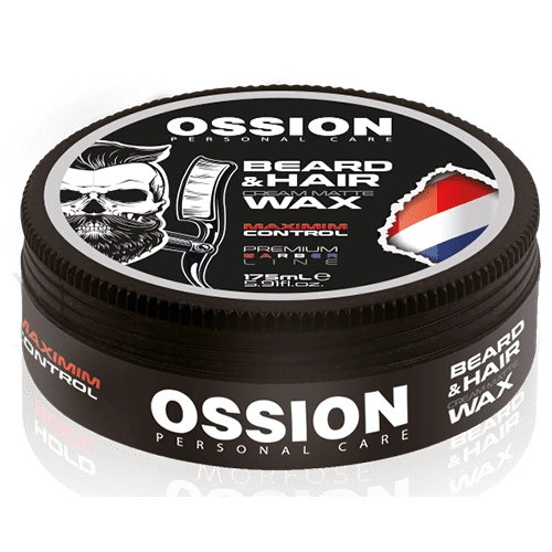 OSSION P.B.L. Hair and Beard Cream Wax 175ml | Dual-Purpose Styling Cream